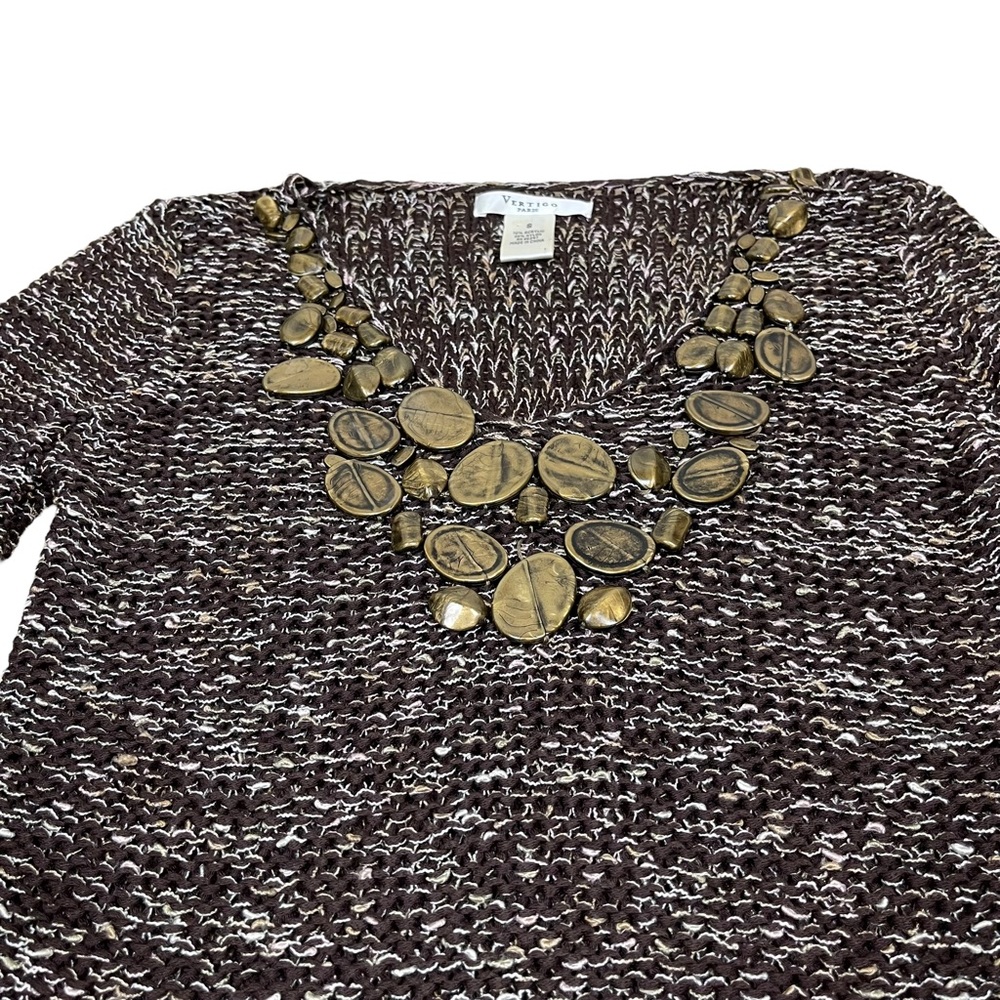 Vertigo Paris Vintage Sweater Tunic‎ Size Small - Picture 10 of 11